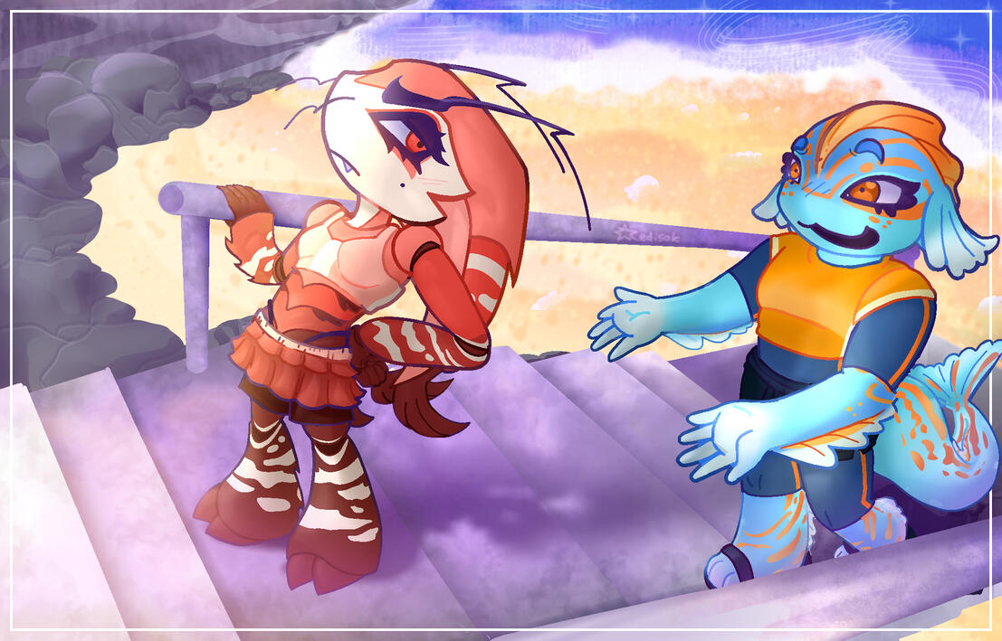 This is fanart I have made! Character designs are not mine.